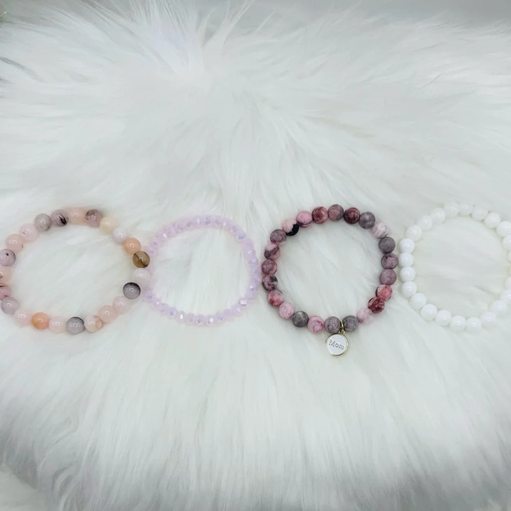 “Mom” Arm Candy Beaded Bracelet